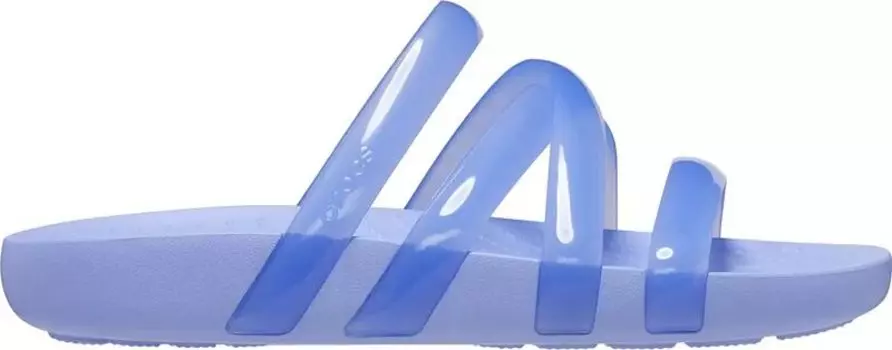 Женские блестящие сандалии Crocs с ремешками