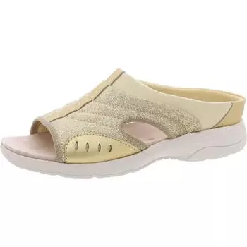 Женские блестящие сандалии из искусственной кожи Easy Street, золотой