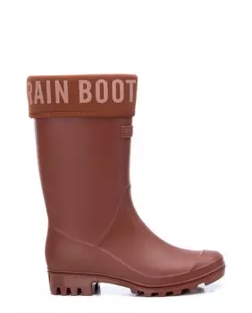 Женские бордовые резиновые сапоги до середины икры Refresh, бордо