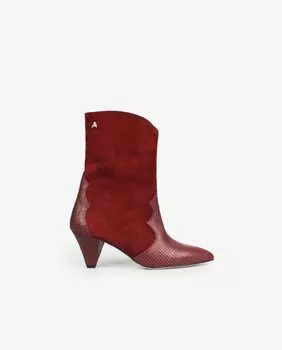 Женские бордовые сапоги в ковбойском стиле Scalpers, бордо