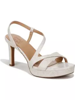 Женские босоножки Abby из искусственной кожи на платформе с открытой пяткой Naturalizer, цвет beige snake