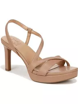 Женские босоножки Abby из искусственной кожи на платформе с открытой пяткой Naturalizer, цвет taupe smooth