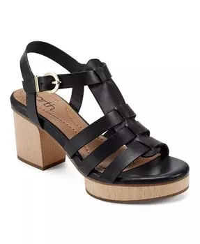 Женские босоножки Adona на блочном каблуке с ремешками Earth, черный