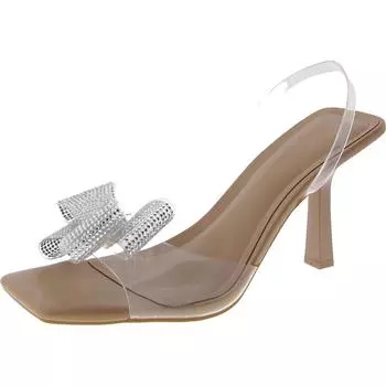 Женские босоножки Aesca с квадратным носком и ремешком на щиколотке INC, цвет clear vinyl