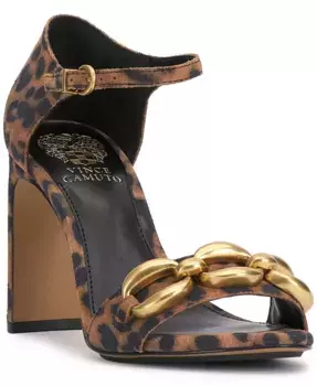 Женские босоножки Aurelia Chain на высоком каблуке Vince Camuto, коричневый