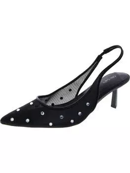 Женские босоножки Baeley на каблуках с открытой пяткой On 34th, цвет black bling mesh