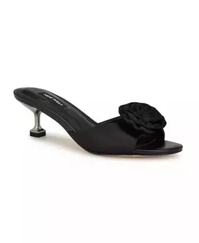 Женские босоножки без шнуровки Dhalia на коническом каблуке Nine West, черный