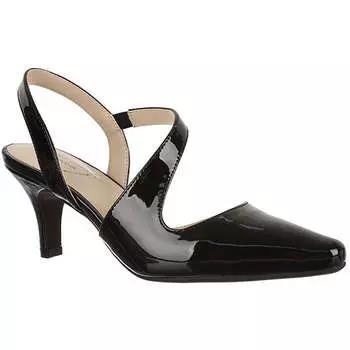 Женские босоножки без шнуровки Kendra на каблуке с открытой пяткой LifeStride, цвет smithcalf blk