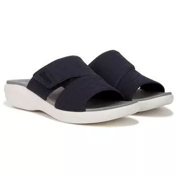 Женские босоножки беззаботной средней/широкой танкетки Bzees, синий