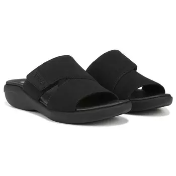 Женские босоножки беззаботной средней/широкой танкетки Bzees, черный