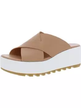 Женские босоножки Cameron Slip On с открытым носком на платформе Sorel, цвет honey beige/ sea salt