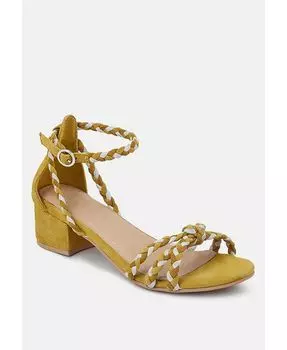Женские босоножки CANDANCE на блочном каблуке Rag & Co, желтый