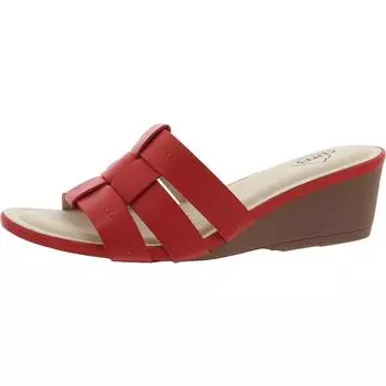 Женские босоножки Candyce из искусственной кожи на танкетке Cliffs by White Mountain, цвет red/burnished smooth