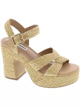 Женские босоножки Carisma с металлическим носком и пяткой на платформе Steve Madden, цвет natural