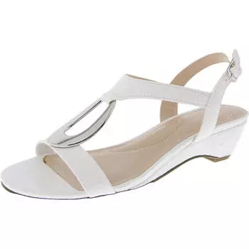 Женские босоножки Carmeyy с ремешками и ремешком на пятке со змеиным узором Jones New York, белый