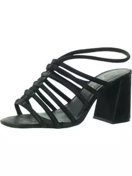 Женские босоножки Colette из кожи в стиле бохо с открытой пяткой Free People, черный