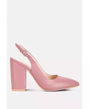 Женские босоножки Creidne на квадратном каблуке с острым носком London Rag, розовый