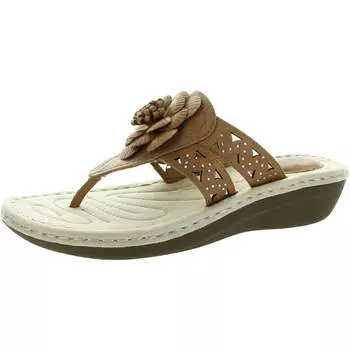 Женские босоножки Cynthia из искусственной кожи с лазерной резкой Cliffs by White Mountain, цвет tan smooth