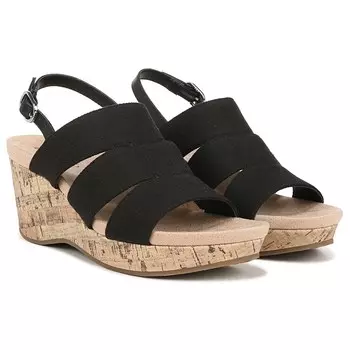 Женские босоножки Darby на средней/широкой танкетке Lifestride, черный