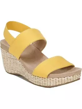 Женские босоножки Delta Solid с ремешком на щиколотке и танкеткой LifeStride, цвет marigold canvas