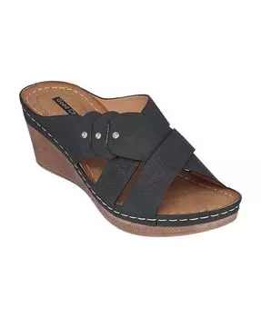 Женские босоножки Dorty на танкетке GC Shoes, черный