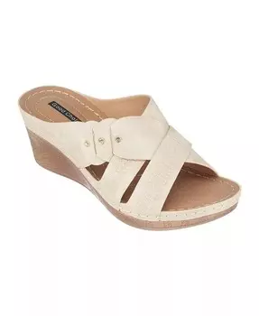 Женские босоножки Dorty на танкетке GC Shoes, белый