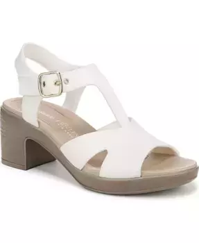 Женские босоножки Everly на устойчивом каблуке с ремешками, моющиеся LifeStride, белый