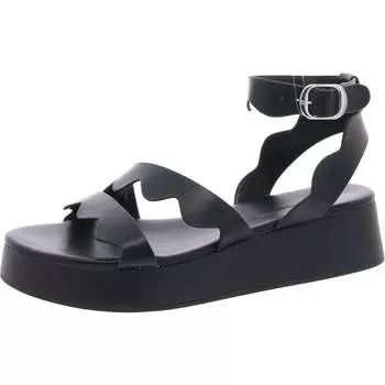 Женские босоножки Faye из искусственной кожи на платформе с открытой пяткой BCBGeneration, черный