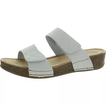 Женские босоножки Fervent с открытым носком и двумя ремешками White Mountain, цвет white/leather