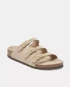 Женские босоножки Florida из натуральной кожи нубука Birkenstock, натуральный