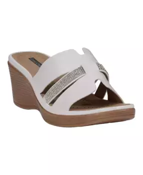 Женские босоножки Frances на платформе с декоративными элементами GC Shoes, синий