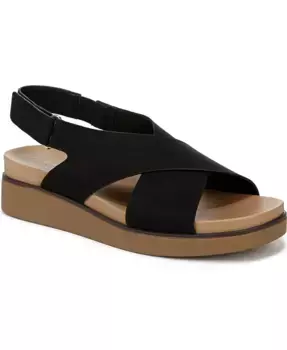 Женские босоножки Georgina Square на платформе с открытым носком и ремешком вокруг щиколотки LifeStride, черный