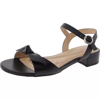 Женские босоножки Ginova из искусственной кожи с ремешками и пяткой Easy Spirit, черный