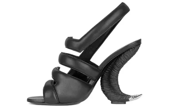 Женские босоножки Givenchy с каблуком из рога, черный