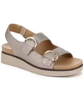 Женские босоножки Goodie Square на платформе с открытым носком и ремешком вокруг пятки LifeStride, коричневый