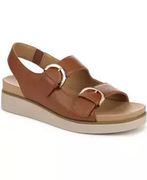 Женские босоножки Goodie Square на платформе с открытым носком и ремешком вокруг пятки LifeStride, коричневый