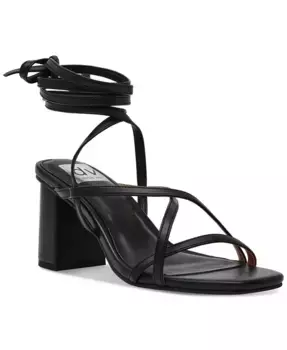 Женские босоножки Haze Strappy Lace-Up на квадратном каблуке DV Dolce Vita, черный