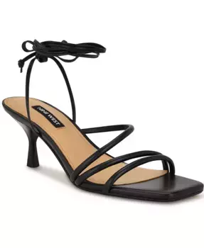 Женские босоножки Hendy Strappy Lace Up Dress Sandals Nine West, черный