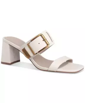 Женские босоножки Hillarry на устойчивом каблуке с пряжкой Giani Bernini, белый