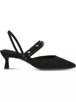 Женские босоножки IDARE с ремешком на щиколотке и острым носком Anne Klein, черный