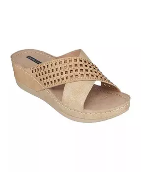 Женские босоножки Isabella на танкетке GC Shoes, желтый