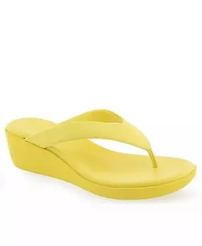 Женские босоножки Isha на танкетке Aerosoles, желтый