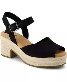 Женские босоножки Isla с открытым носком TOMS, черный