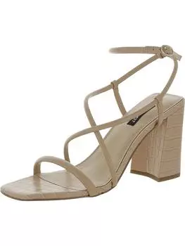 Женские босоножки из искусственной кожи с ремешками и пяткой Nine West, светло-розовый