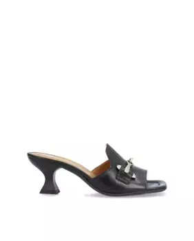 Женские босоножки из телячьей кожи на каблуке с нескользящей подошвой Alpe, черный