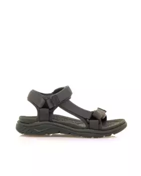 Женские босоножки из ткани с двойной застежкой Mustang, темно-серый