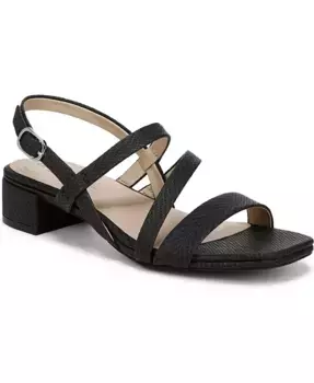 Женские босоножки Janet Square на шпильке с открытым носком и ремешком на щиколотке LifeStride, черный