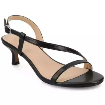 Женские босоножки Jemry с перекрещивающимися ремешками и каблуком-рюмочкой Journee, черный