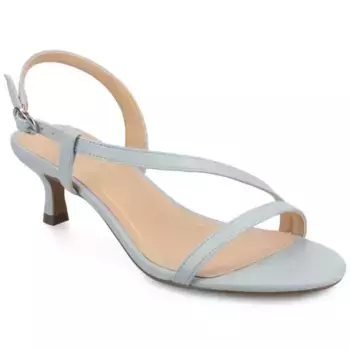 Женские босоножки Jemry с перекрещивающимися ремешками и каблуком-рюмочкой Journee, синий