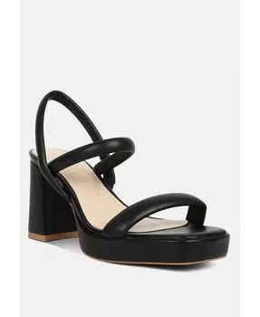 Женские босоножки JOSLYN на блочном каблуке с пяткой на пятке Rag & Co, черный